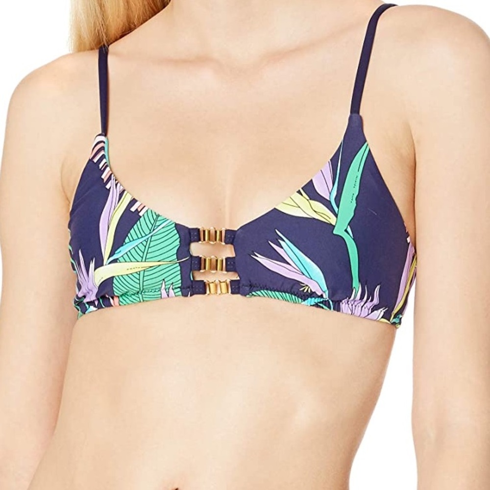 Trina Turk Multicolor Floral Bikini Top